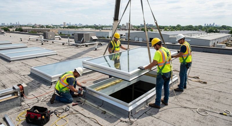 Commercial Skylight Renovation in Napa, CA